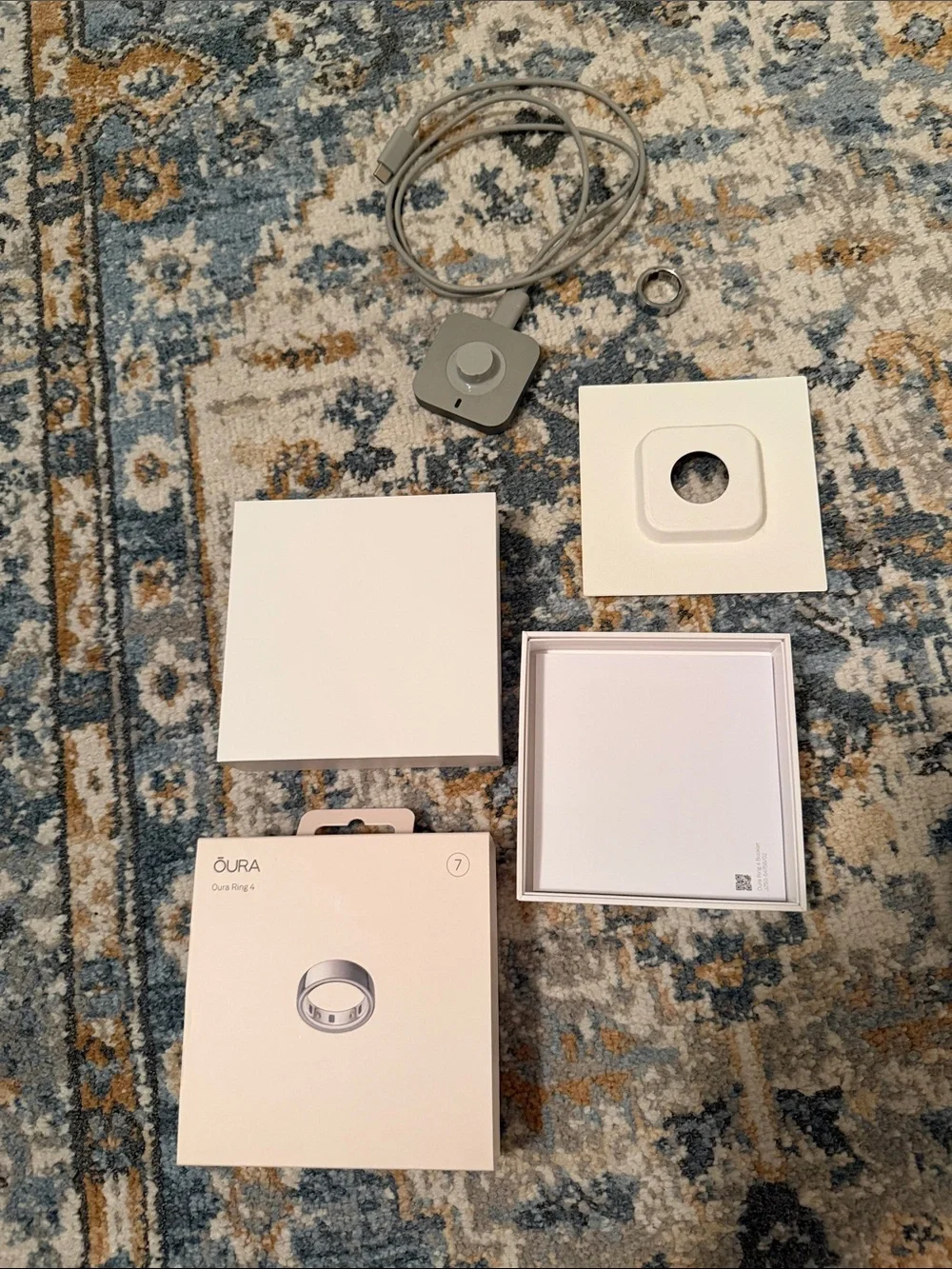 Oura Ring 4 Silver Size 7 + Dexcom Stelo CGM Bundle | lightly used